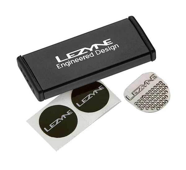 Kit de réparation METAL Kit Alu. noir Lezyne Kit De Réparation METAL Kit Alu. Noir -Vélo Pièces Magasin 1 PK METAL V104