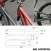 Dyedbro EWS Mountains Kit De Protection Du Cadre -Vélo Pièces Magasin 20101647 dbf11231 ews mountains