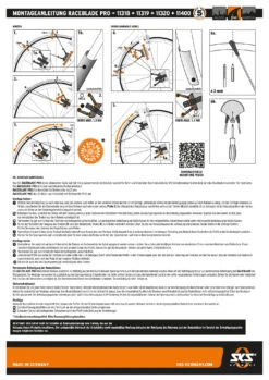 Kit De Garde-boue Raceblade Pro Noir -Vélo Pièces Magasin AB bedienungsanleitung RACEBLADE PRO