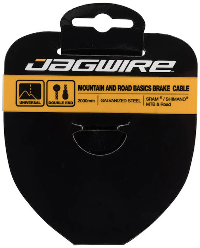 Road & Mountain Basic Acier (galvanisé) Câble de frein JAGWIRE Road & Mountain Basic Acier (galvanisé) Câble De Frein -Vélo Pièces Magasin Jagwire Basic Stahl Bremszug 2