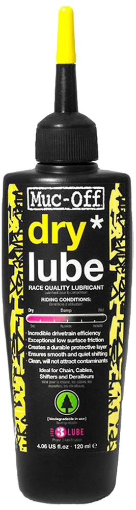Dry Lube Huile pour chaîne sèche Muc-Off Dry Lube Huile Pour Chaîne Sèche -Vélo Pièces Magasin Muc Off Dry Lube 120ml 1