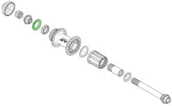 Shimano Bague D'étanchéité Pour Moyeu De Roue Arrière -Vélo Pièces Magasin Shimano Dichtring fur Hinterradnabe Y26D10000 b