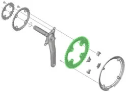 Shimano FC-T8000 Plateau 48T Pour Garde-Chaîne -Vélo Pièces Magasin Shimano FC T8000 Kettenblatt 48 Zahne fur Kettenschutzring Y1VL98010 a