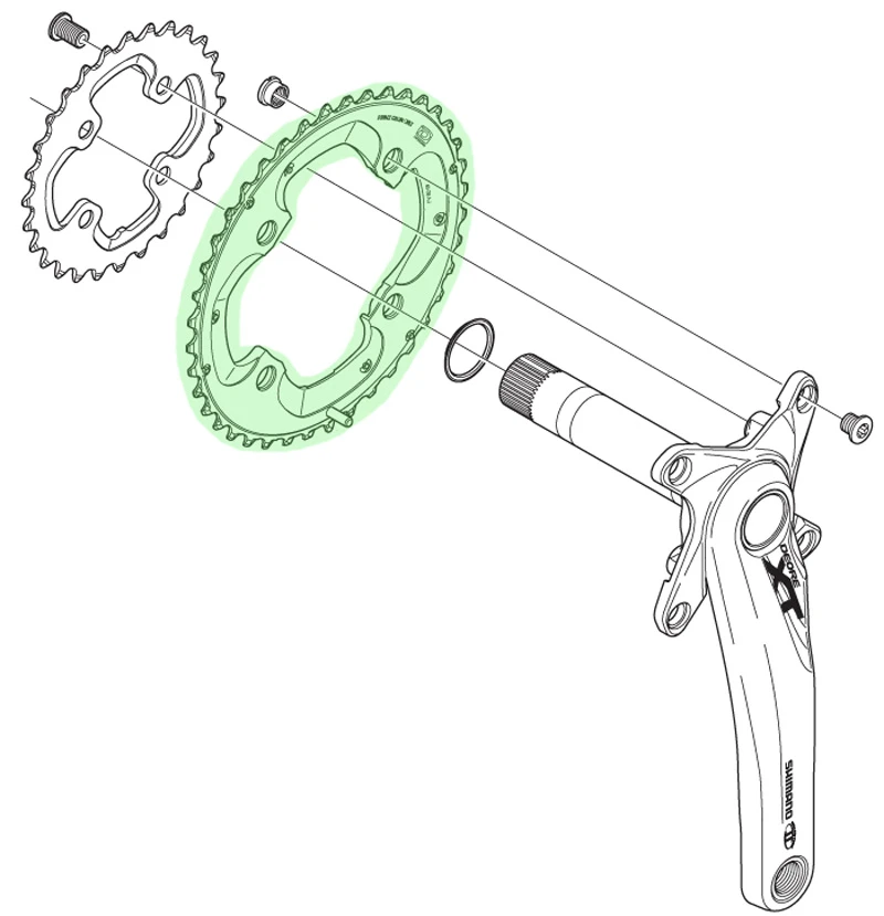 Plateau XT pour FC-M785 38T (AM) Shimano Plateau XT Pour FC-M785 38T (AM) -Vélo Pièces Magasin XT Kettenblatt FC M785 aussencpKEkr2DwohFb