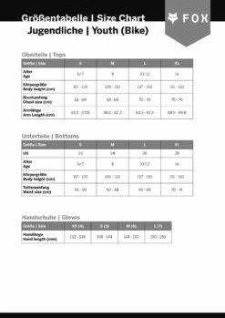 Ranger - Maillot De VTT Enfant -Vélo Pièces Magasin sizing foxhead jugendliche bike